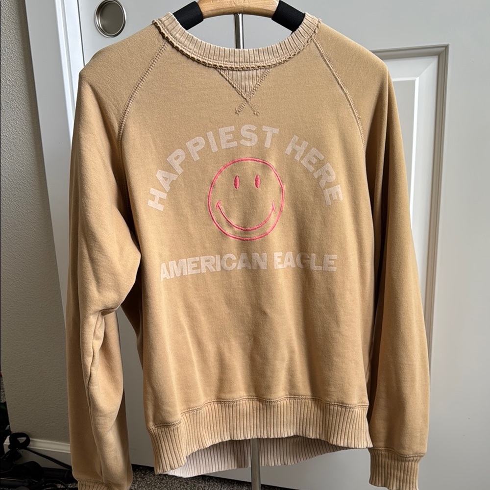 American Eagle Outfitters Beige Sweatshirt